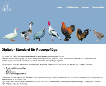 Digitaler Deutscher Rassegeflügelstandard des BDRG 2025